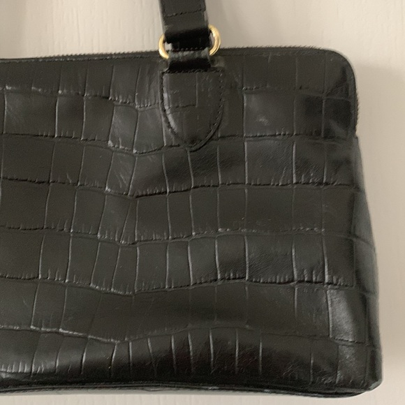 BANANA REPUBLIC Factory Leather Croc Print Shoulder Bag - Picture 3 of 16